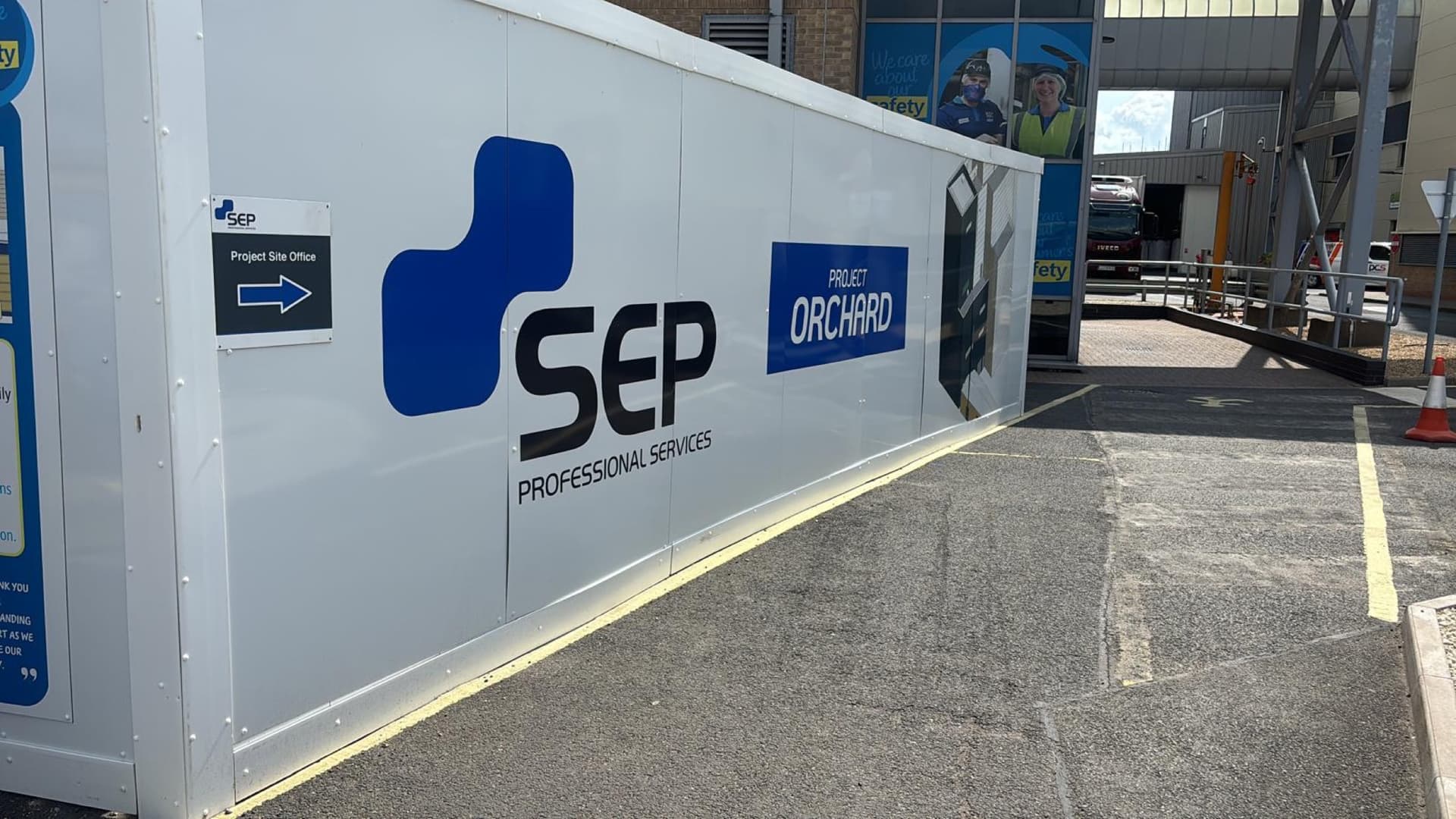 SEP managing major plant and equipment within structural steel frame