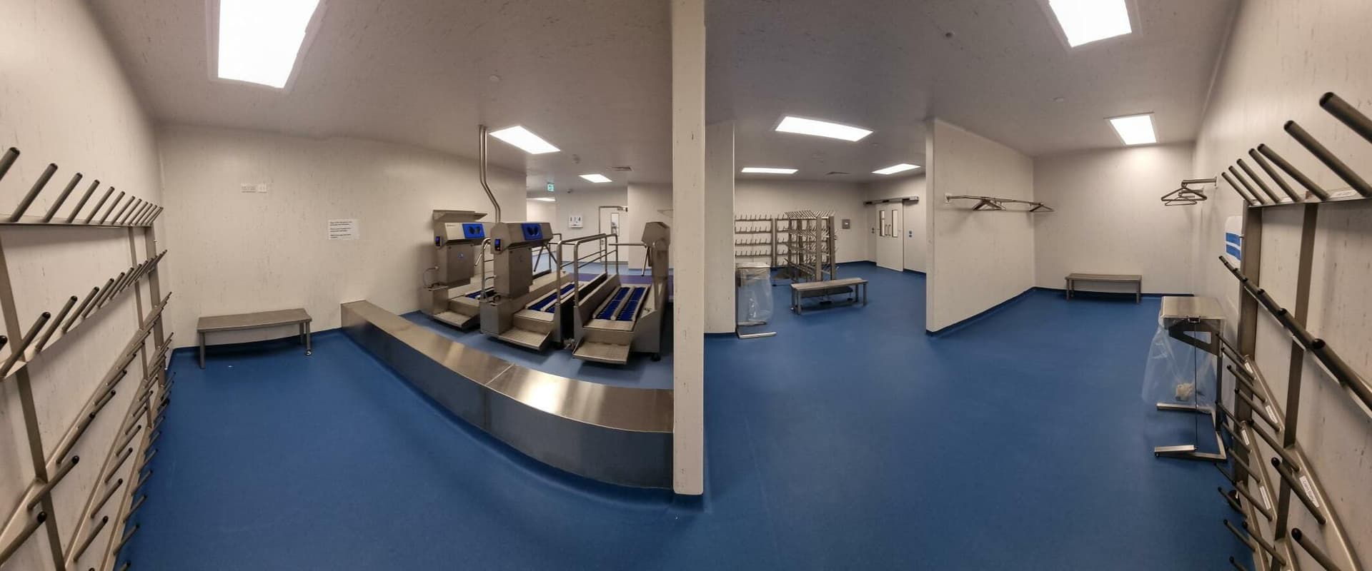 Completed high-care hygiene entrance delivered by SEP at a food-grade facility